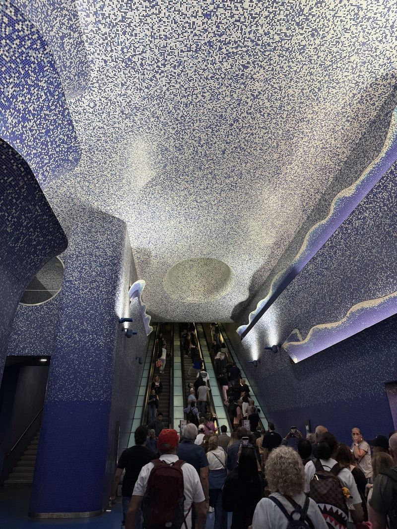 Toledo station on Line 1, with its famous blue mosaic.