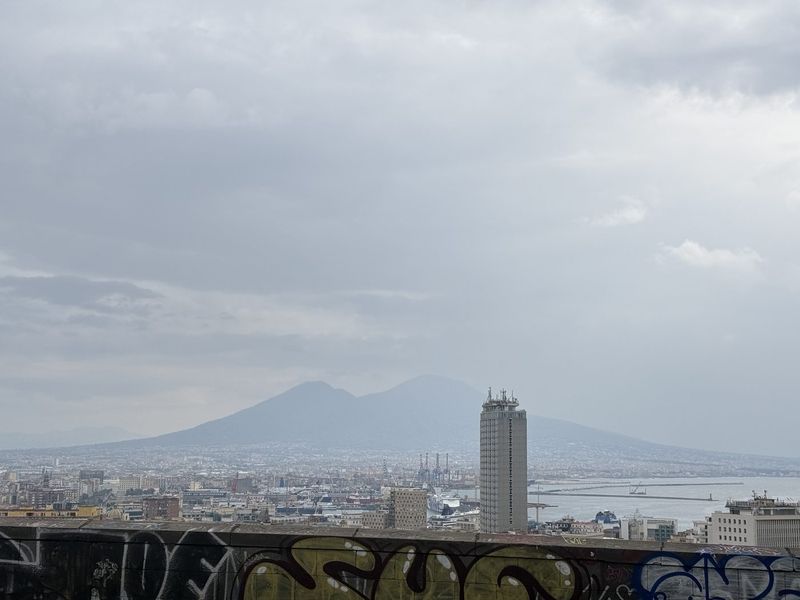 Up on the Funicolare Centrale and there it is: Vesuvius. Now just another kilometre on foot to Bruno’s.