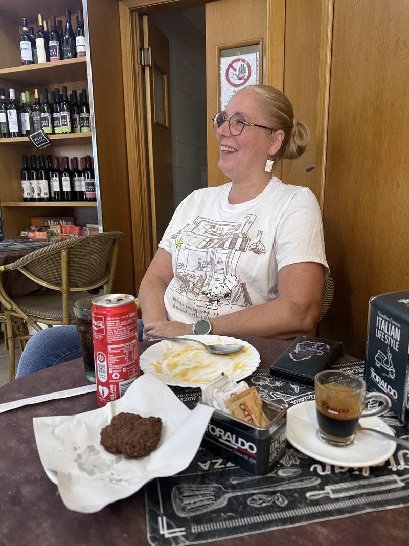 Liek at Caffè Eclettico across the street: breakfast turned into lunch.