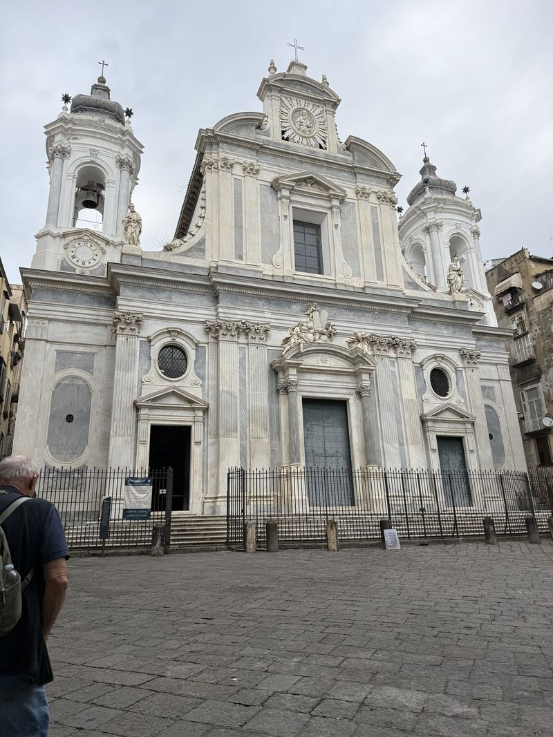 The Girolamini church on Via dei Tribunali.