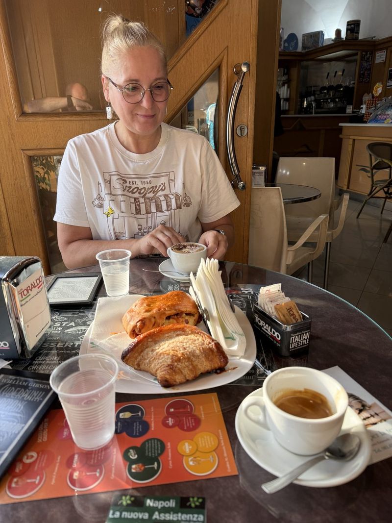 Cornetti and coffee at Caffè Eclettico.