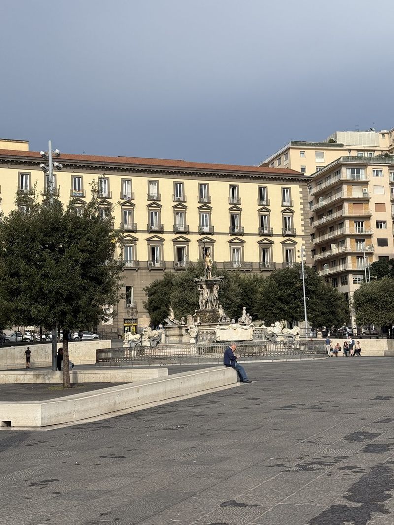 Piazza Municipio with the Neptune fountain.