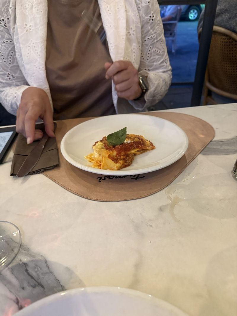 A lasagne that was not even on the menu.