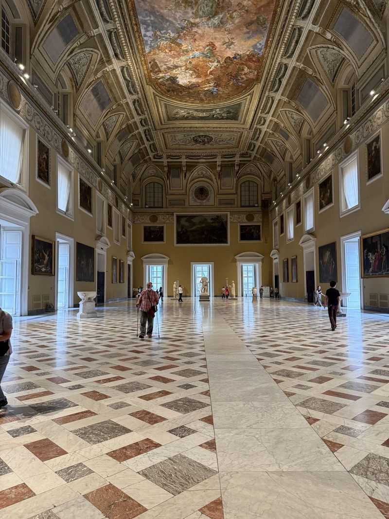 The Salone della Meridiana, the huge hall on the top floor.