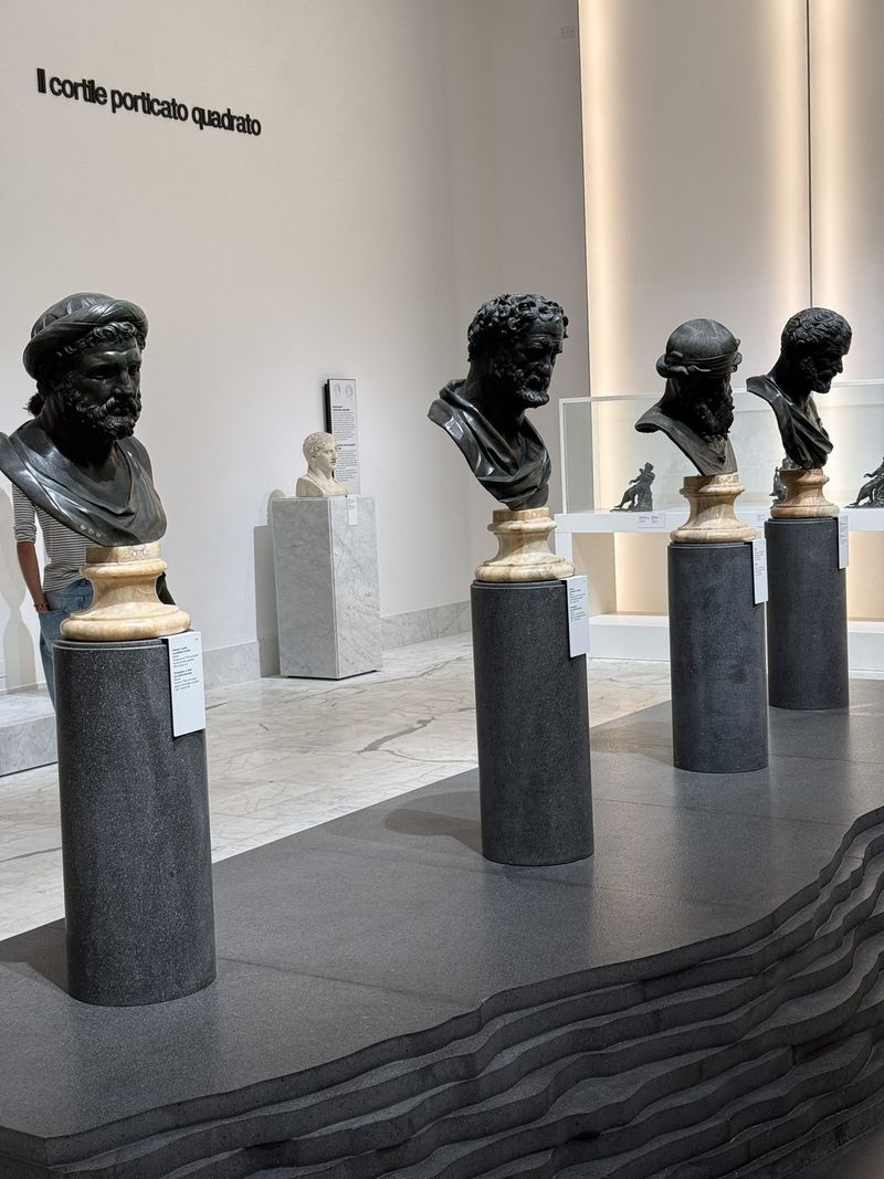 Bronze busts from the Villa dei Papiri.