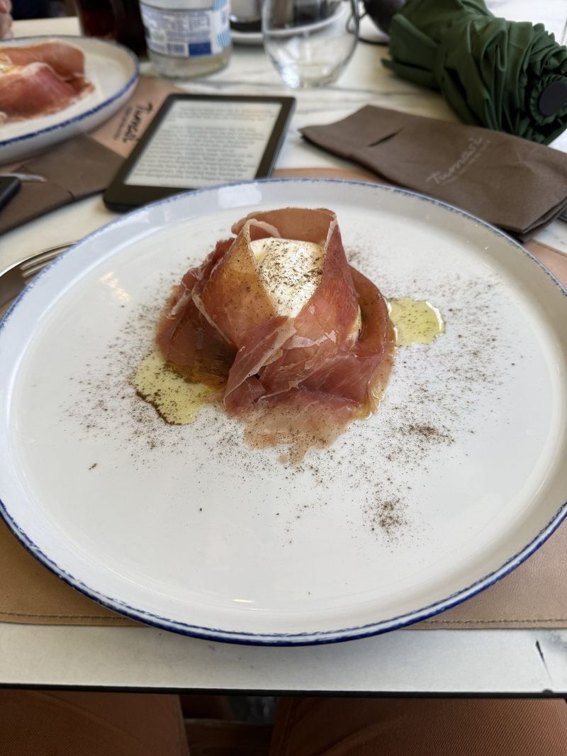Parma ham with mozzarella again, simply because it was so incredibly good.