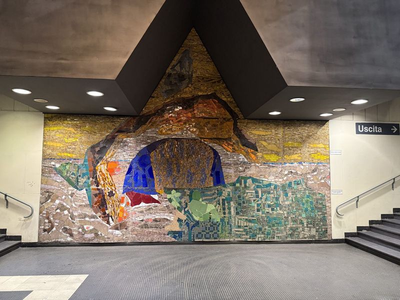 A large mosaic in the same station.